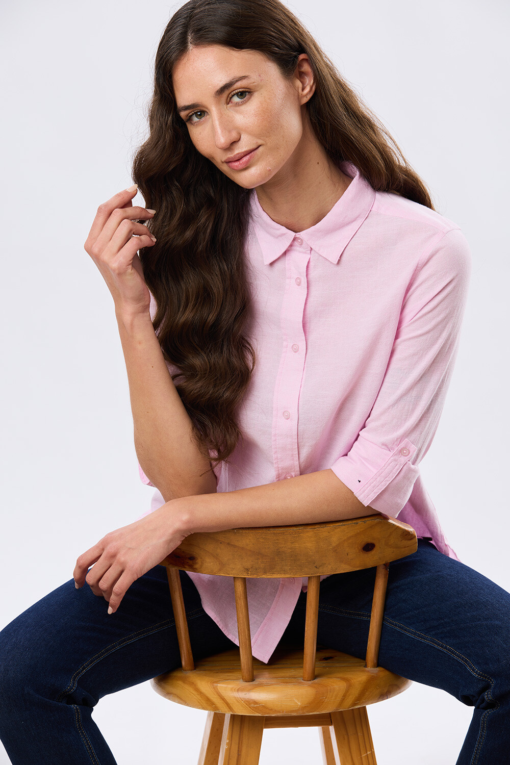 CAMISA LISA DE LINO Rosacla