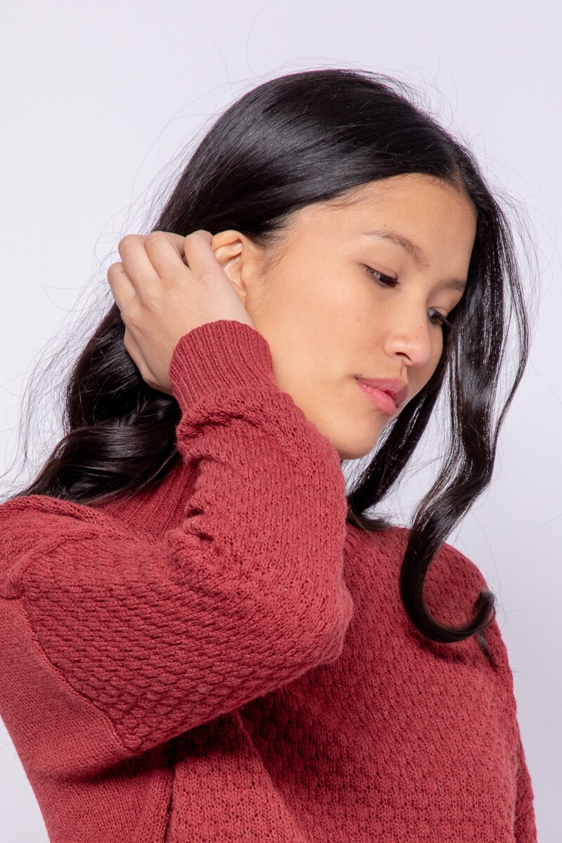 POLERA FEDERICA Bordó Merlot