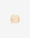 Anillos Medianos y Grandes Metal Anillo Estrellas - Dorado