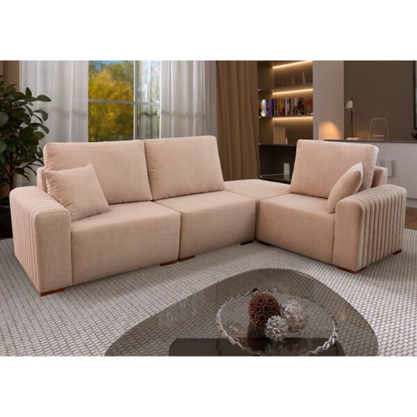 SOFA ESQUINERO VERSATILLE - BOUCLE BEIGE SOFA ESQUINERO VERSATILLE - BOUCLE BEIGE