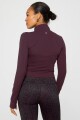 Casaca Perfect Storm Cropped Train Jacket Mujer Oxblood