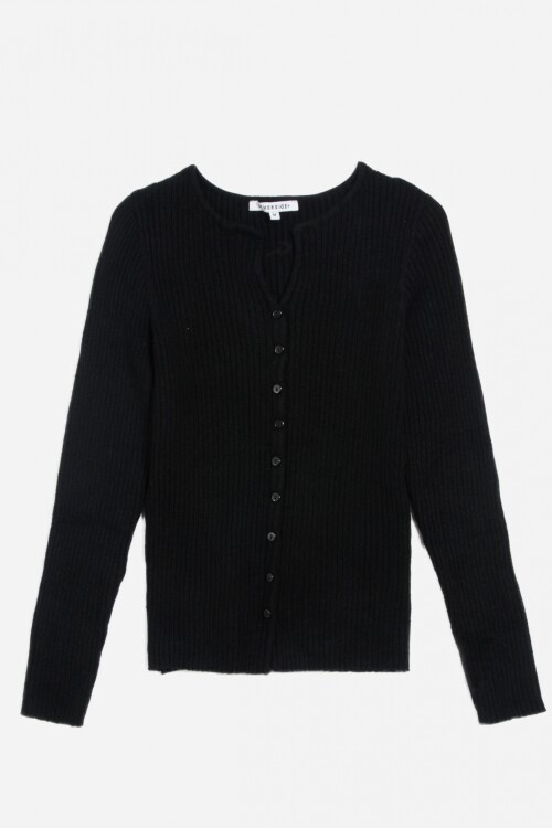 Cardigan clásico NEGRO