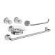 JABONERA METAL LILO CROMO ACABADO MATE PARA BAÑO CROMO