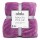 Frazada Polar con Corderito 2 Plazas Lisa REF.HM0538 LILA