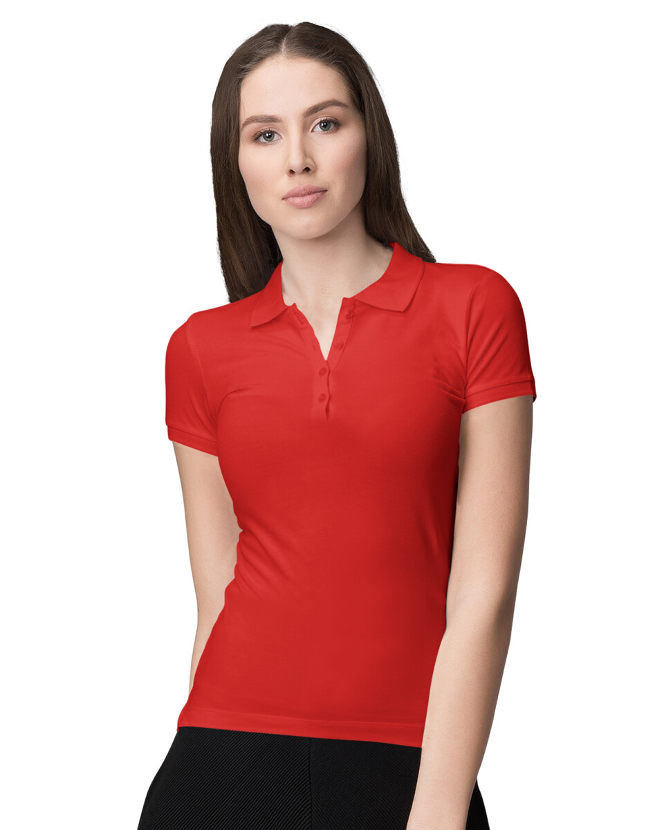 Remera chomba dry fit dama - Rojo 