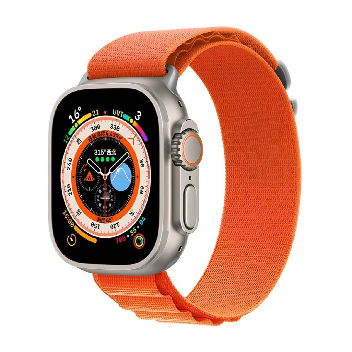 Correa Deportiva de Nylon Devia Series Braided Ajustable para Apple Watch 38mm / 40mm / 41mm - Orange 