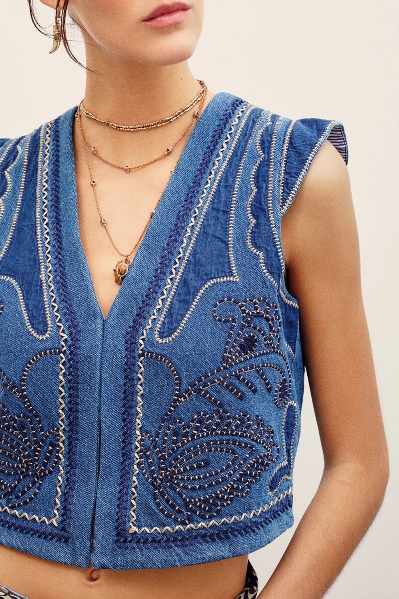 CHALECO YUKI PATCH Azul