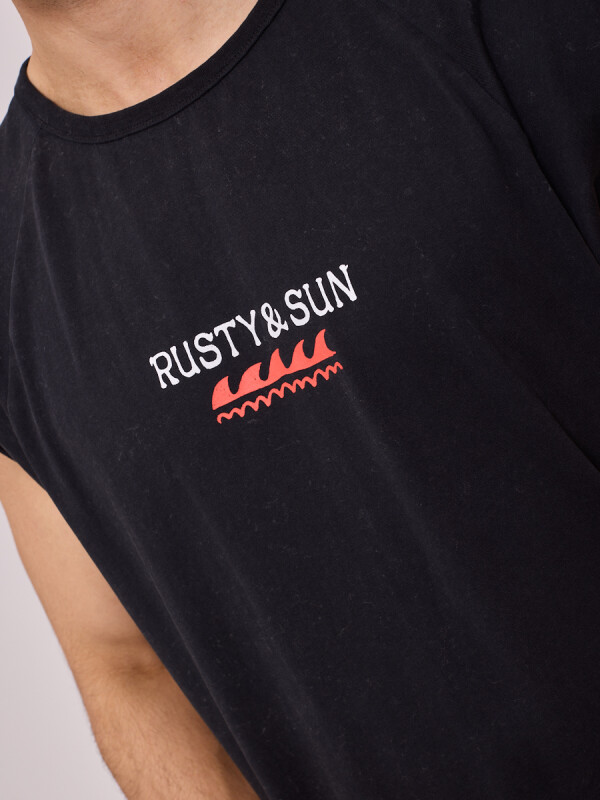 MUSCULOSA MAREA RUSTY Negro