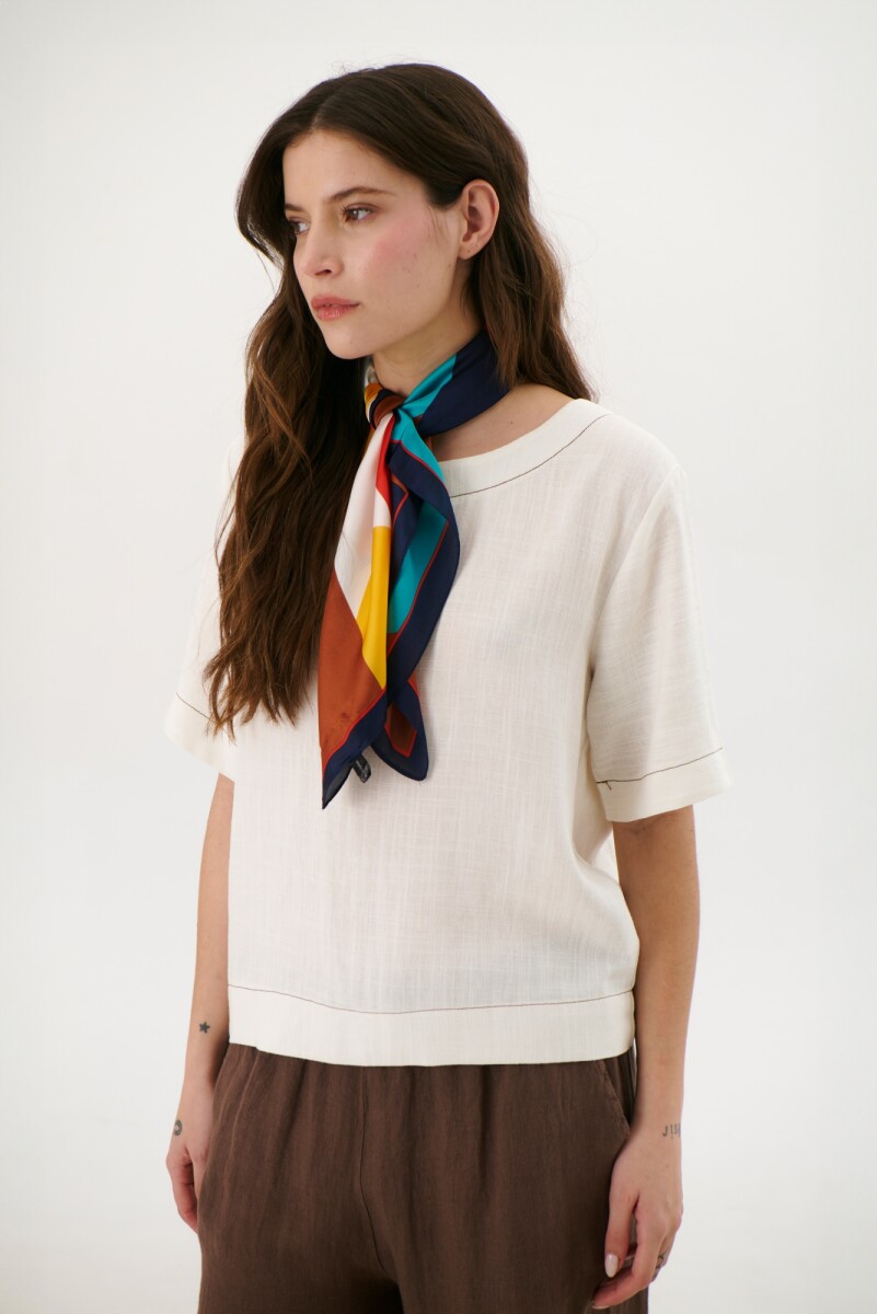 BLUSA LINO EMMA - BLANCO 