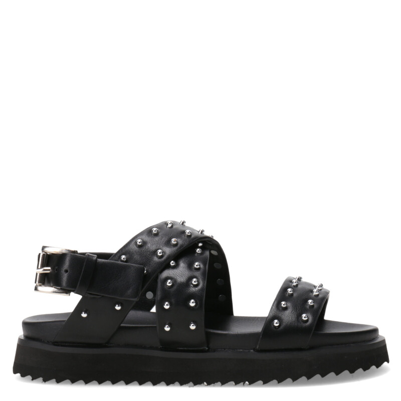 Sandalias de Niña MINI Miss Carol PELLY con tachas Negro