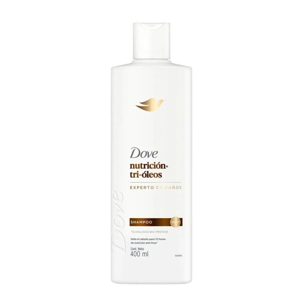 Shampoo Dove Nutrición + Tri-Óleos Experto en Daños 400 ml Shampoo Dove Nutrición + Tri-Óleos Experto en Daños 400 ml