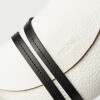 Mini bag Viena en cuero graneado Blanco