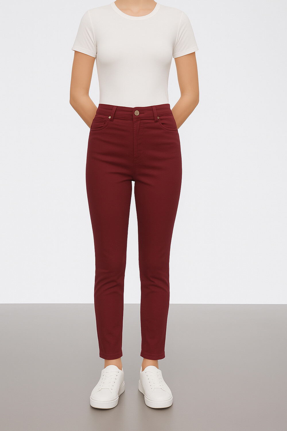 Pantalon Bardot Bordeaux