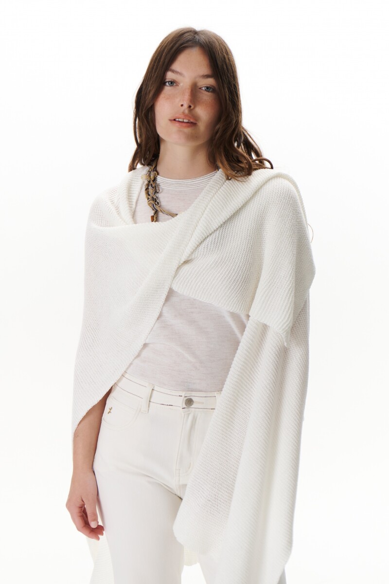 RUANA COTTON BLANCO