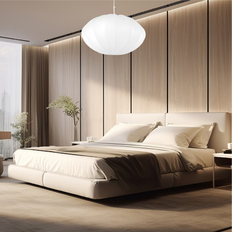 LUMINARIA COLGANTE LUVO BIG Luminaria Colgante Luvo Big Blanca ø 60 cm