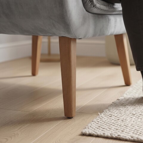 SILLON Butaca EROS Poltrona con asiento y espaldar de espuma revestido en terciopelo - Jolie Prata SILLON Butaca EROS Poltrona con asiento y espaldar de espuma revestido en terciopelo - Jolie Prata