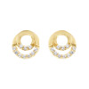 Caravanas Twin de oro amarillo 18k con circonias Caravanas Twin de oro amarillo 18k con circonias