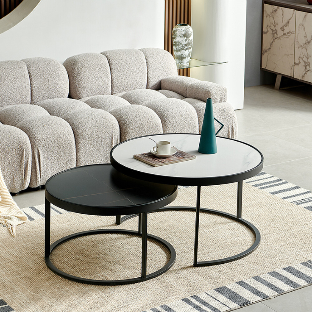 COMBO MESA DE LIVING CENTRO Y MESA LATERAL CON TAPA EN MÁRMOL COMBO MESA DE LIVING CENTRO Y MESA LATERAL CON TAPA EN MÁRMOL