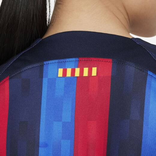 Camiseta Nike Futbol FCB Niño y Df Stad Jsy Ss Obsidian S/C