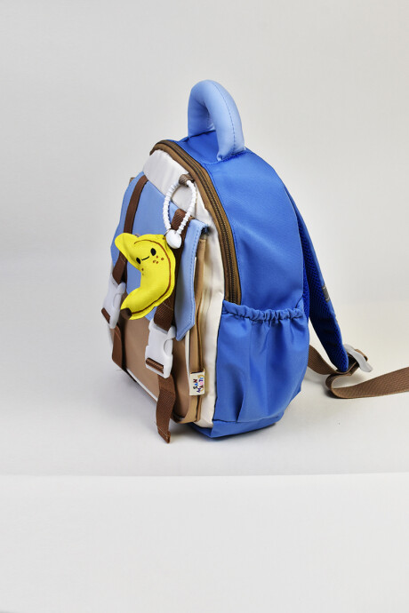 Mochila Infantil con Bolsillo Celeste