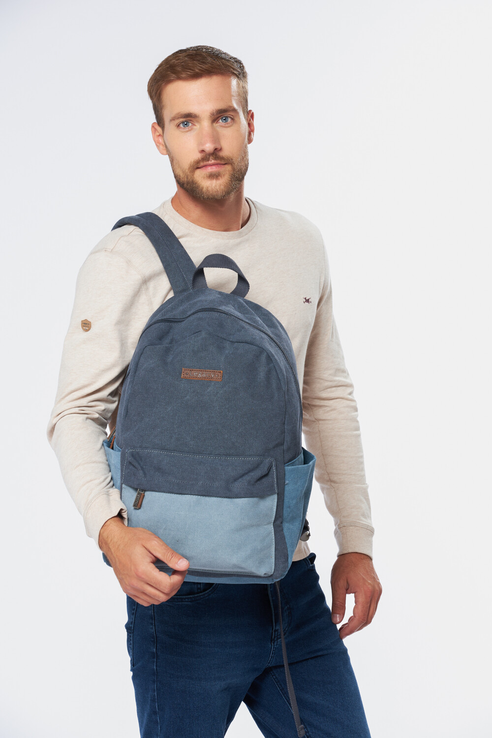 MOCHILA DE LONA Azul