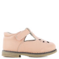 Zapatos de Niña MINI Miss Carol BERET con velcro y calado Rosado
