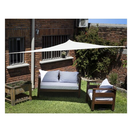Vela Sombra Toldo Triangular 3.6 X 3.6 X 3.6 BLANCO