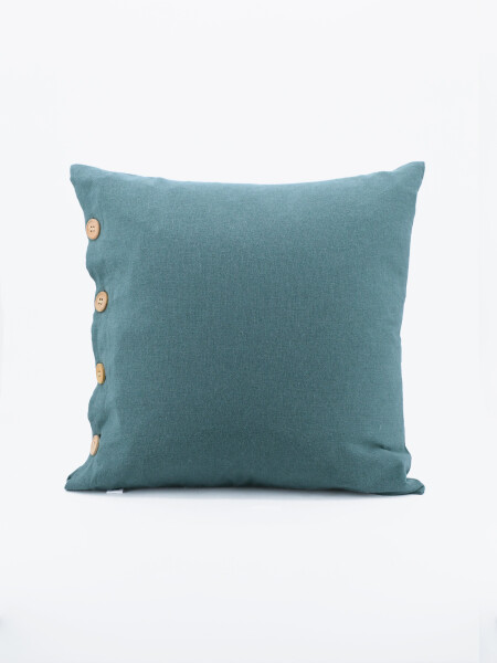 FUNDA ALMOHADON BOTONES VERDE