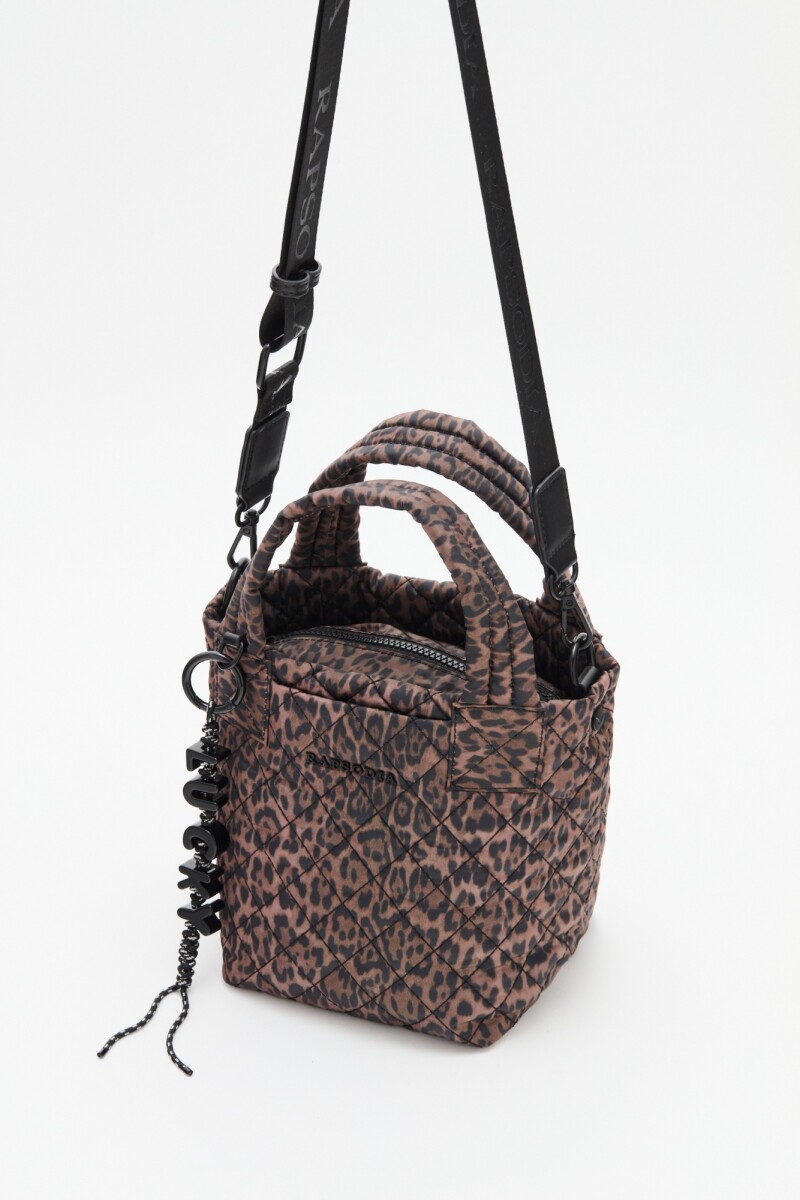 Cartera Tote Mini Animal Matelasse Marron