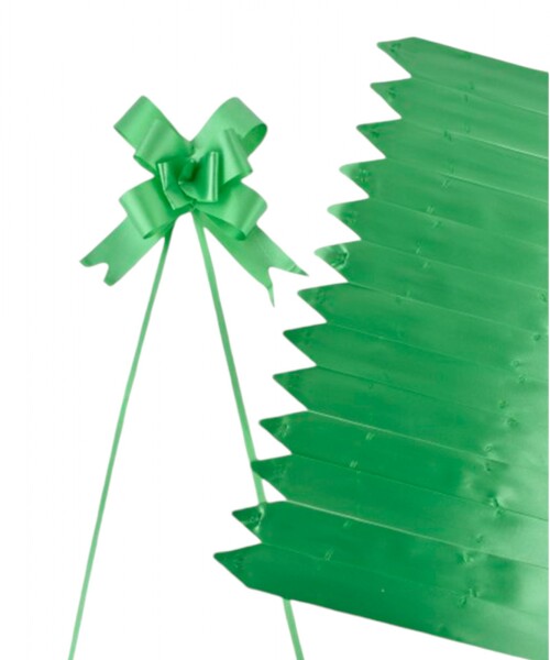 Pack x 200 - moño magico 2x39 cm VERDE