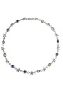 Multicolor Squadra Necklace Plata
