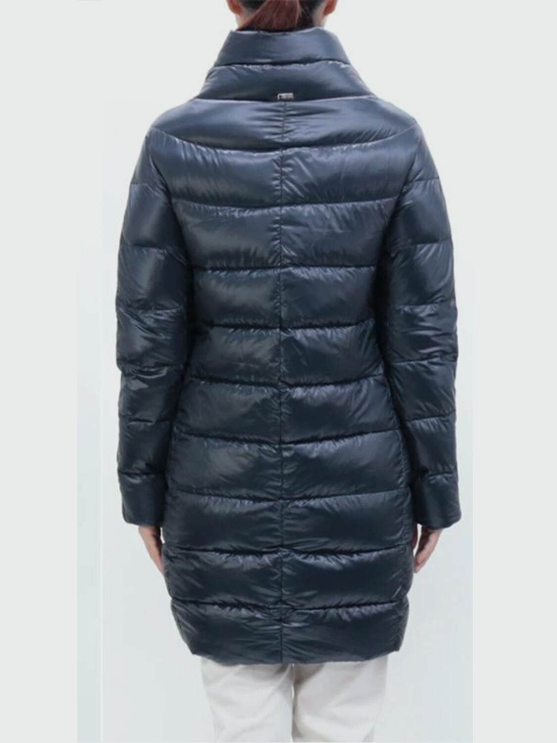 Herno-Campera de nylon rellena de plumas, Dora Azul