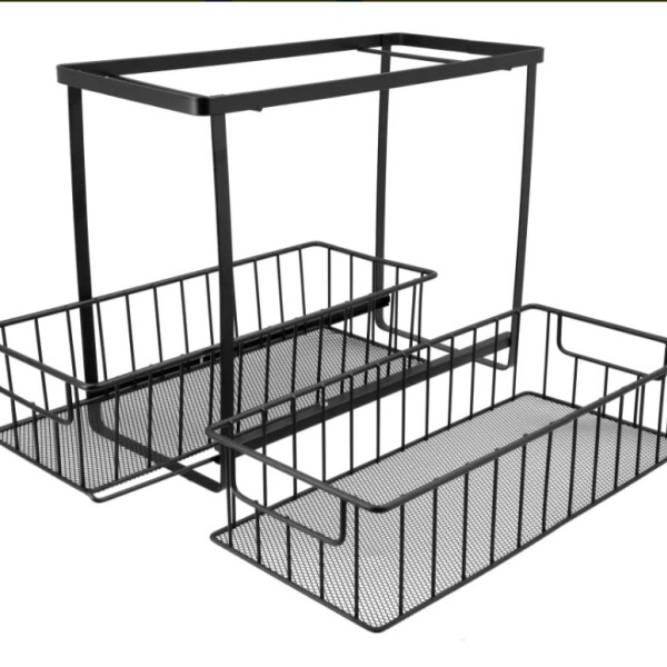 Organizador multiuso Cocina baño Oficina Alacena 2 Estantes Cajones extraibles IMBACK CAN012 Organizador multiuso Cocina baño Oficina Alacena 2 Estantes Cajones extraibles IMBACK CAN012