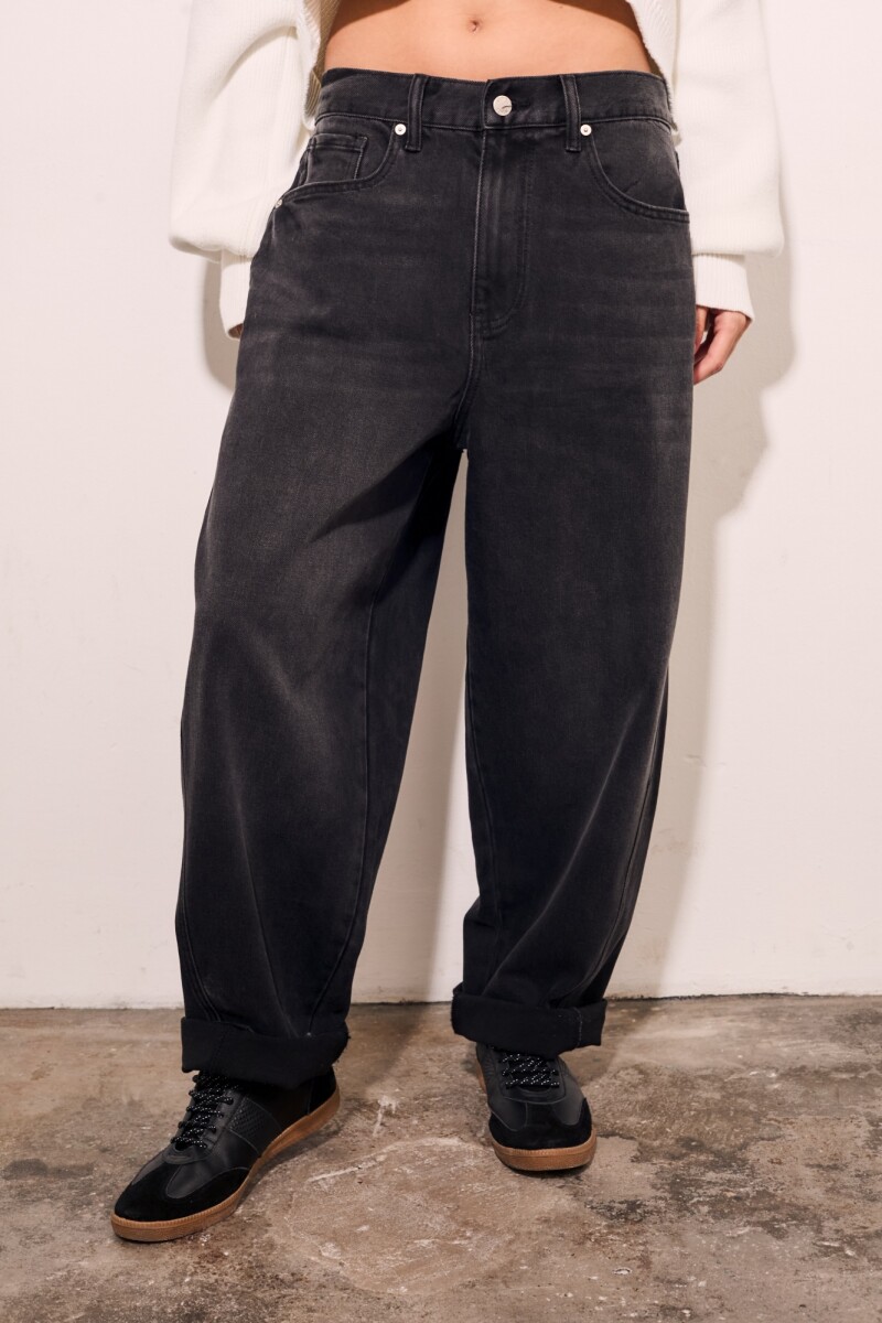 Jean Baggy Barrel - Negro 
