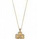 Cadena y colgante trébol con zirconias Cadena y colgante trébol con zirconias