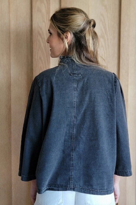 Camisa Dinamarca Denim negro picado