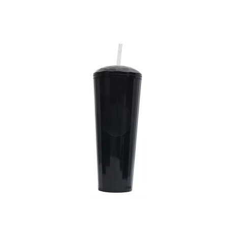 Vaso Reutilizable con Sorbito Negro