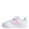 Championes de Niños Adidas Streettalk Velcro Blanco - Rosado