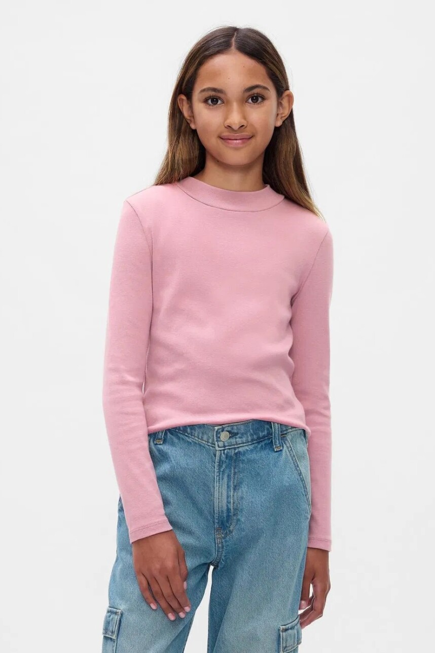 Remera Polera Niña Lilas Pink 16-1708 Tcx