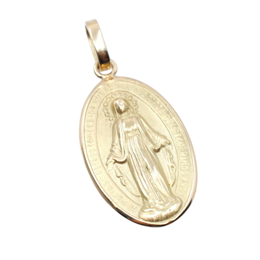 Medalla en oro 18k imagen Virgen Milagrosa medidas 2,7 x 1.6 cm Medalla en oro 18k imagen Virgen Milagrosa medidas 2,7 x 1.6 cm