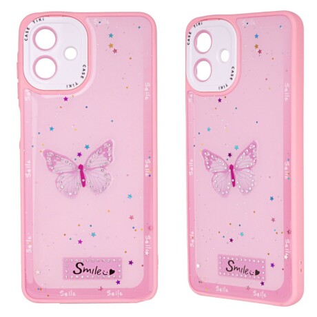 Protector mariposa Samsung A17 rosa V01