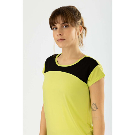 Remera piuma Verde lima/fluo