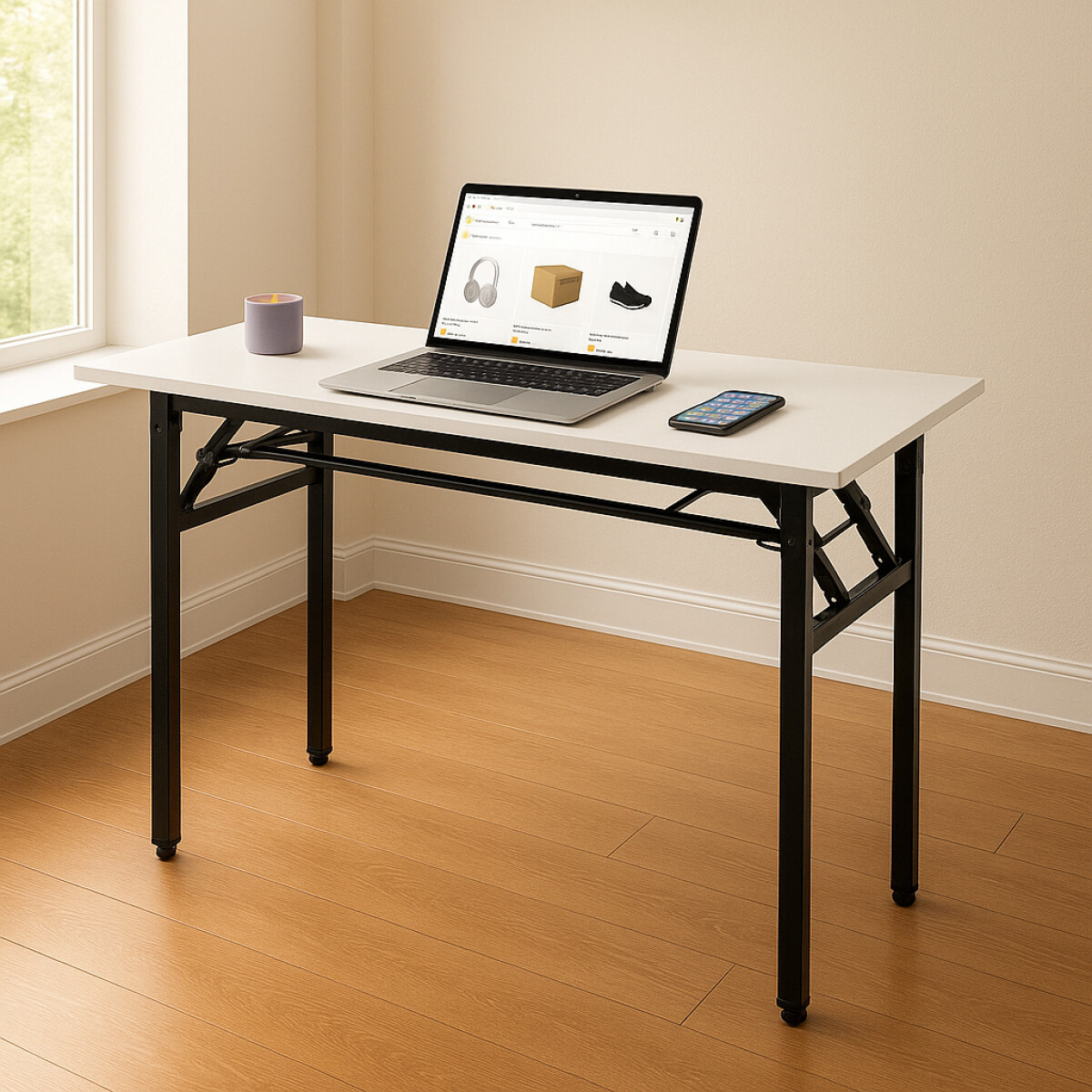 Escritorio plegable - Blanco 