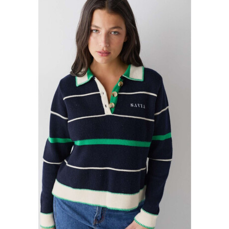 Buzo Polo Gym Azul