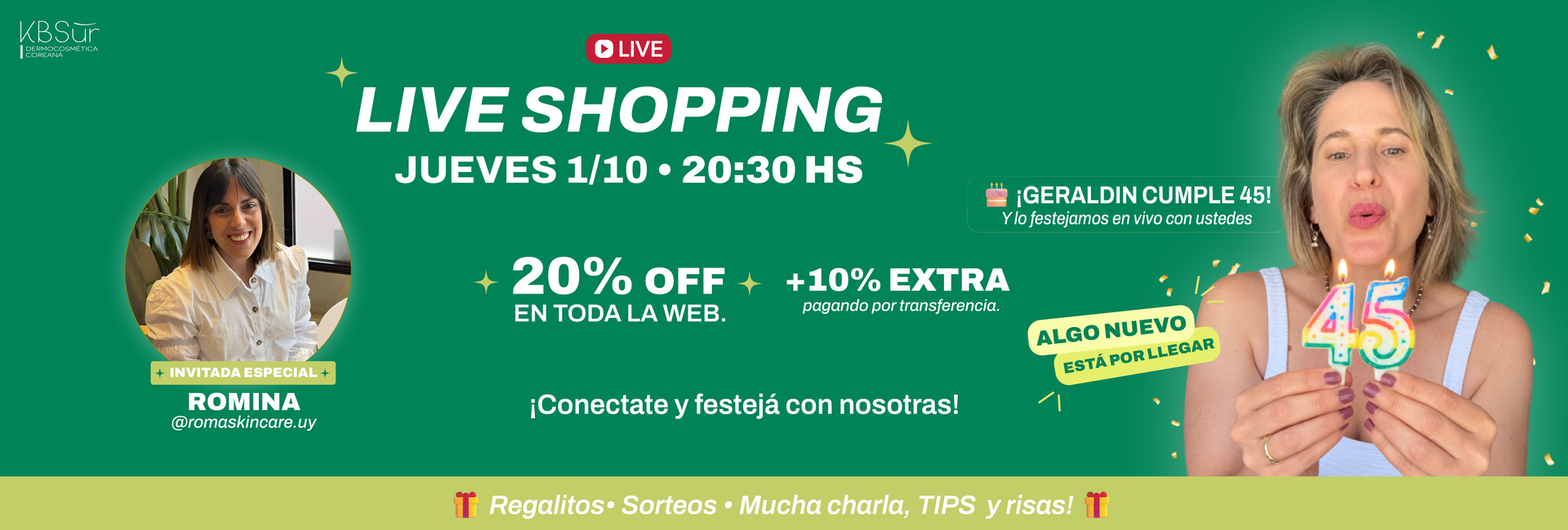 LIVE SHOPPING OCTUBRE 2026