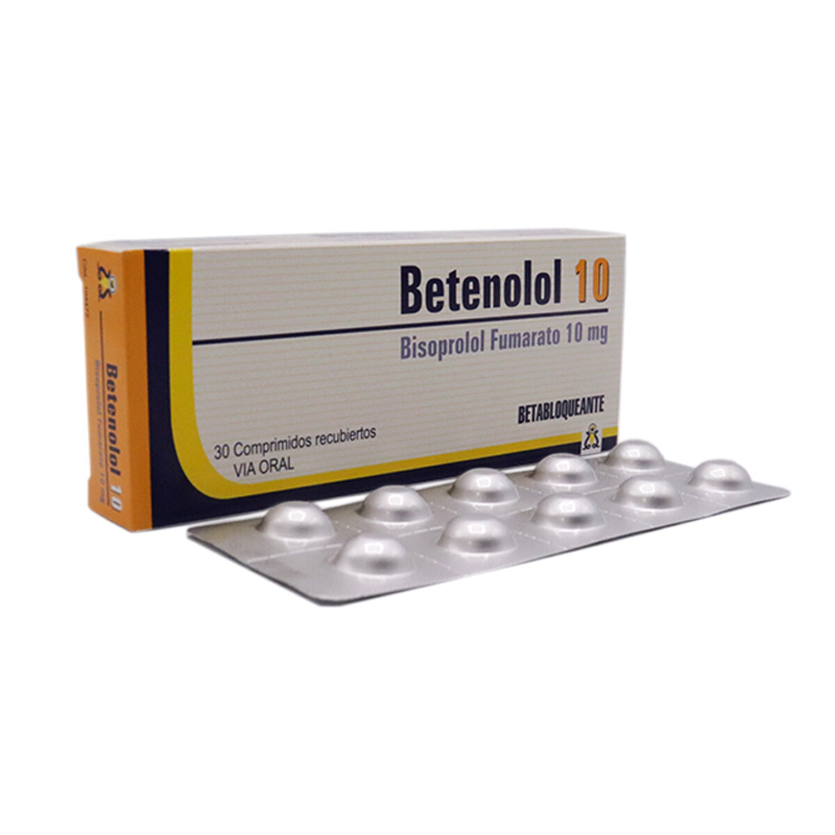 BETENOLOL 10 MG. CJ X 30 COMP. REC. 