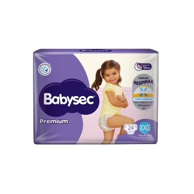 Pañales Babysec Premium Talle Xxg 24 Uds. Pañales Babysec Premium Talle Xxg 24 Uds.