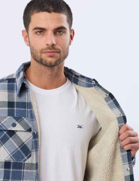 CAMPERA LEÑADORA CON CORDERITO Denim