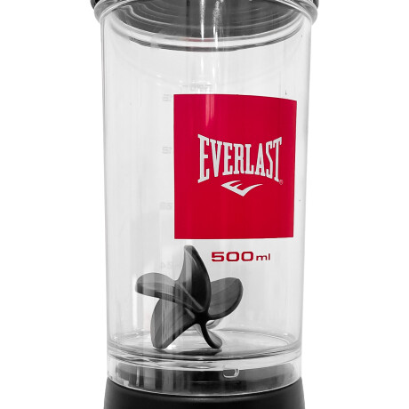 Botella Deportiva Everlast Shaker P/ Batidos 500ml Rojo-Negro