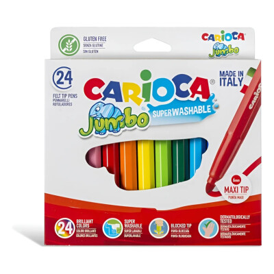 Marcadores Carioca Jumbo x24 Marcadores Carioca Jumbo x24
